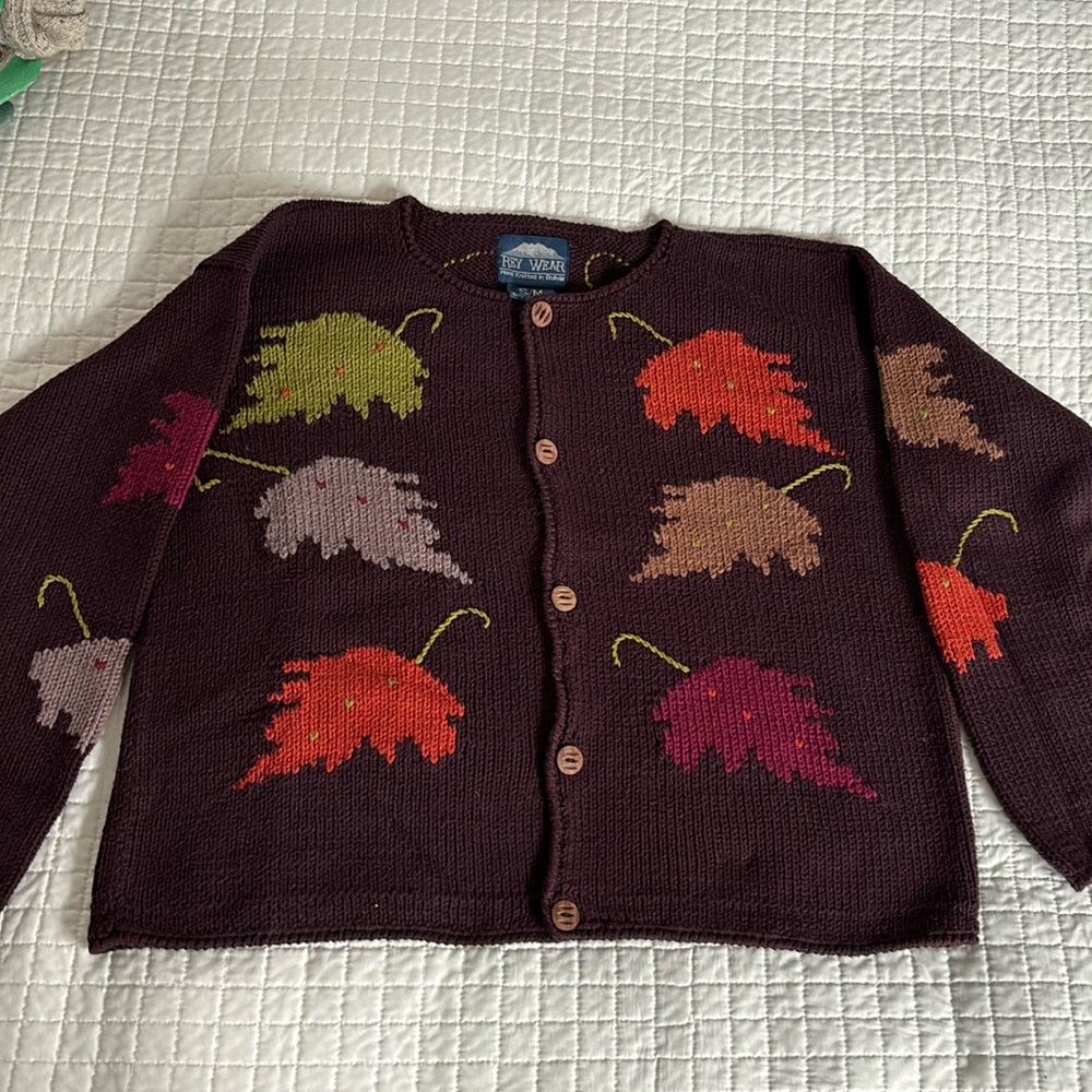 Rey Wear Hand-Knit Cardigan-Size S/M